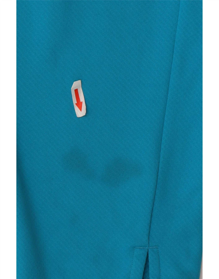 Nike Herre Dri Fit Pullover med lynlås-hals Træningsdragt Top XL Blå Colourblock