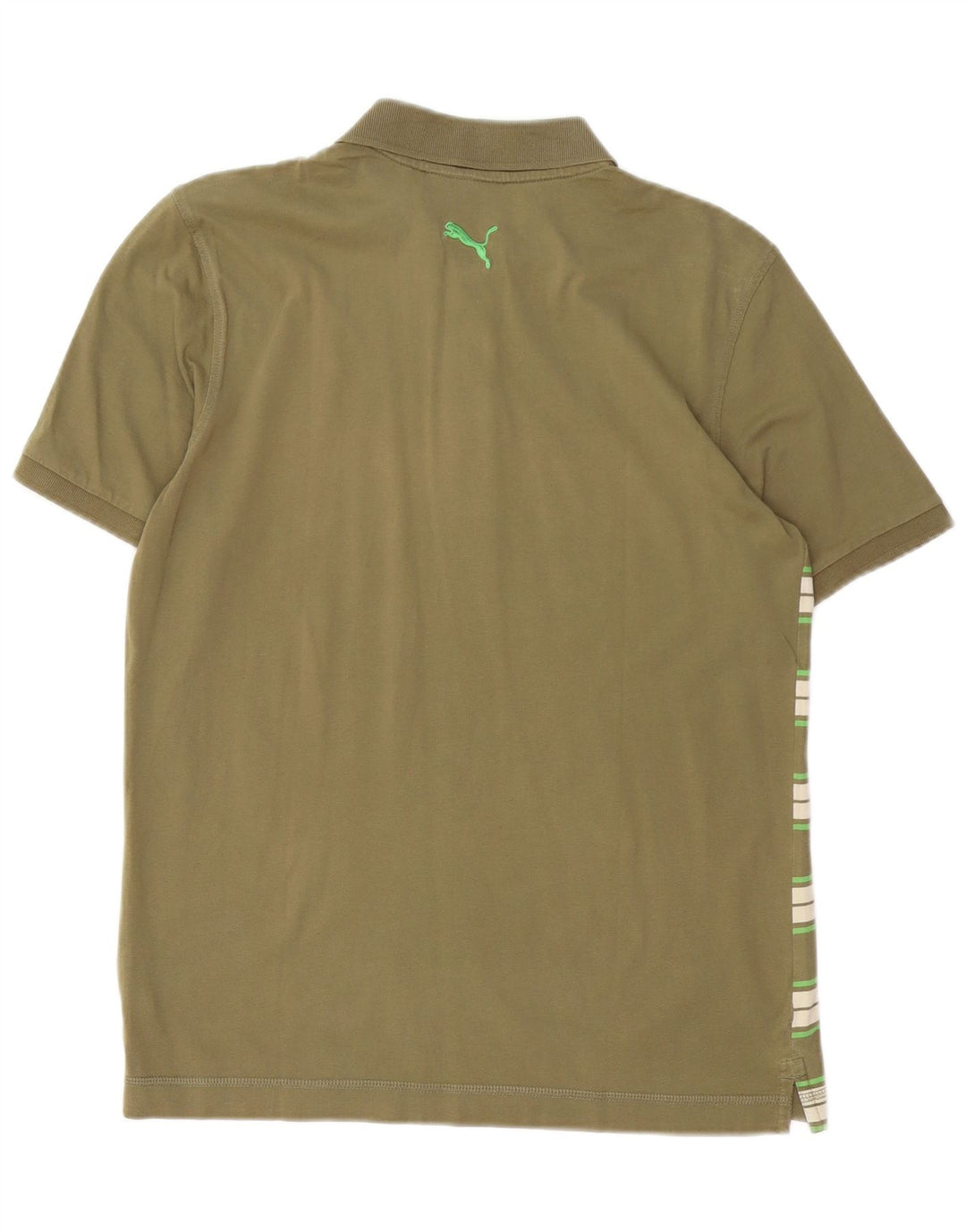Puma Herre grafisk poloshirt lille Khaki stribet bomuld