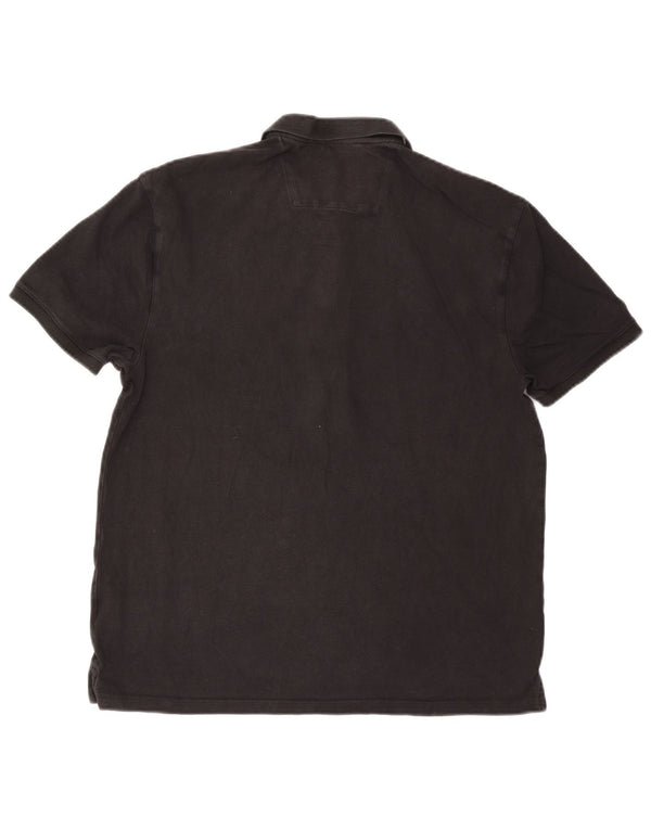 Dkny Herre New York Grafisk Polo Shirt Medium Sort Bomuld