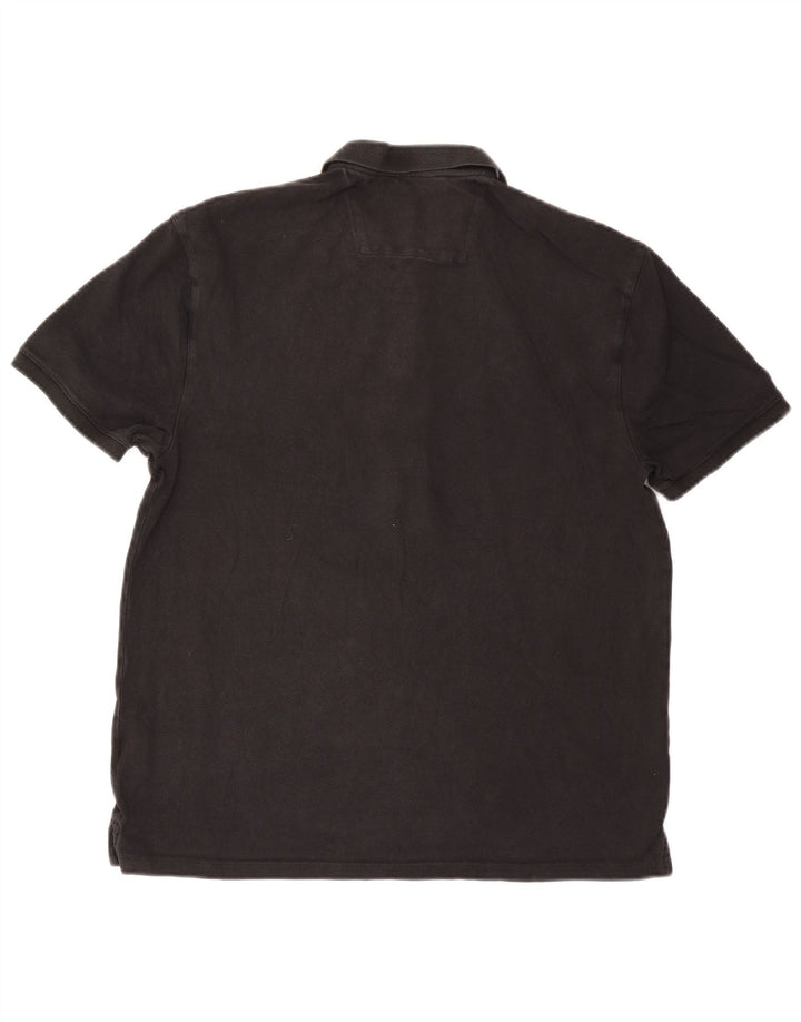 Dkny Herre New York Grafisk Polo Shirt Medium Sort Bomuld