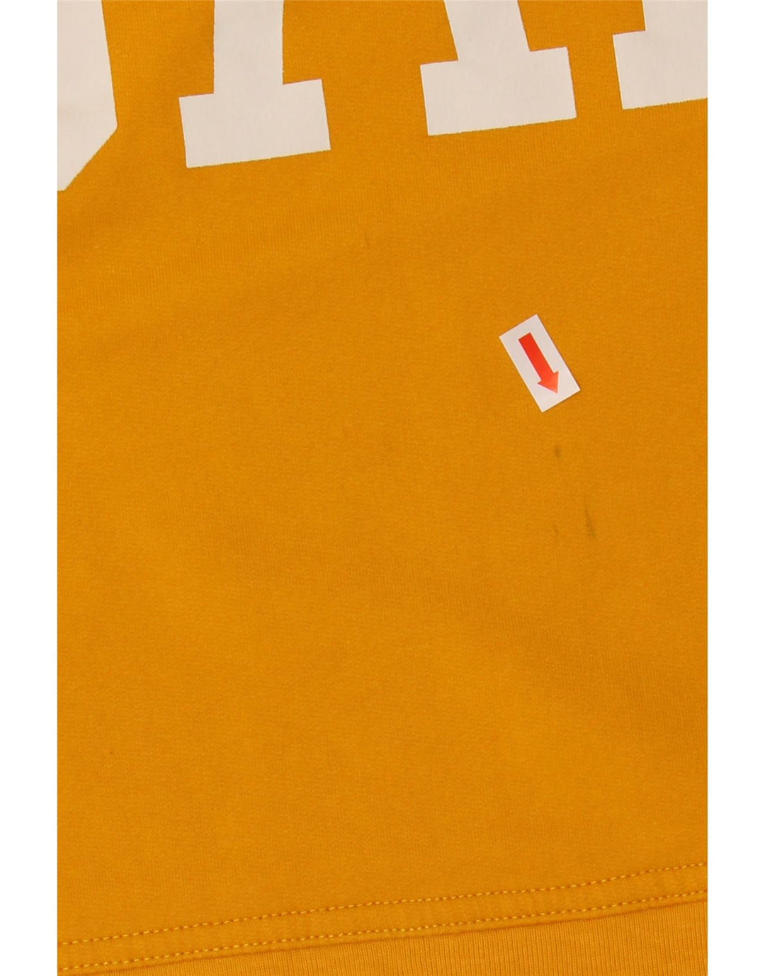 GAP Dame Oversized grafisk sweatshirt Jumper UK 10 Lille gul bomuld