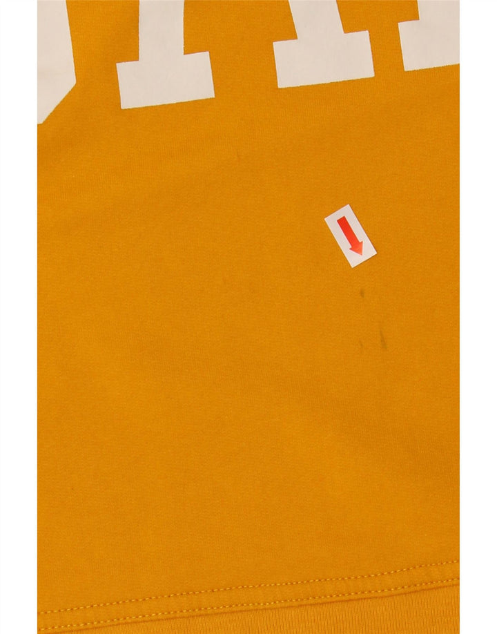 GAP Dame Oversized grafisk sweatshirt Jumper UK 10 Lille gul bomuld