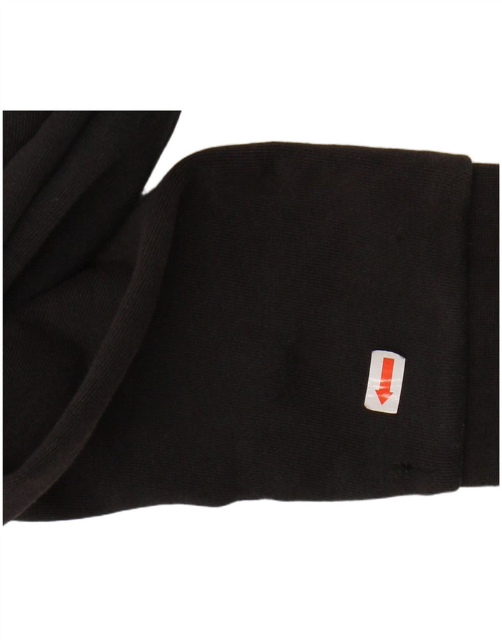 ADIDAS grafisk hættetrøje med lynlås til kvinder UK 4/6 XS Sort