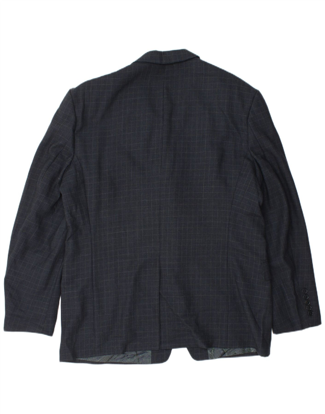 Paul Smith Herre 3-knaps blazerjakke UK 40 Stor marineblå Gingham Wool