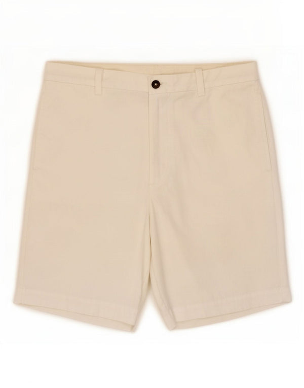 Marks & Spencer Herre Blue Harbor Chino Shorts Large W34 White Bomuld
