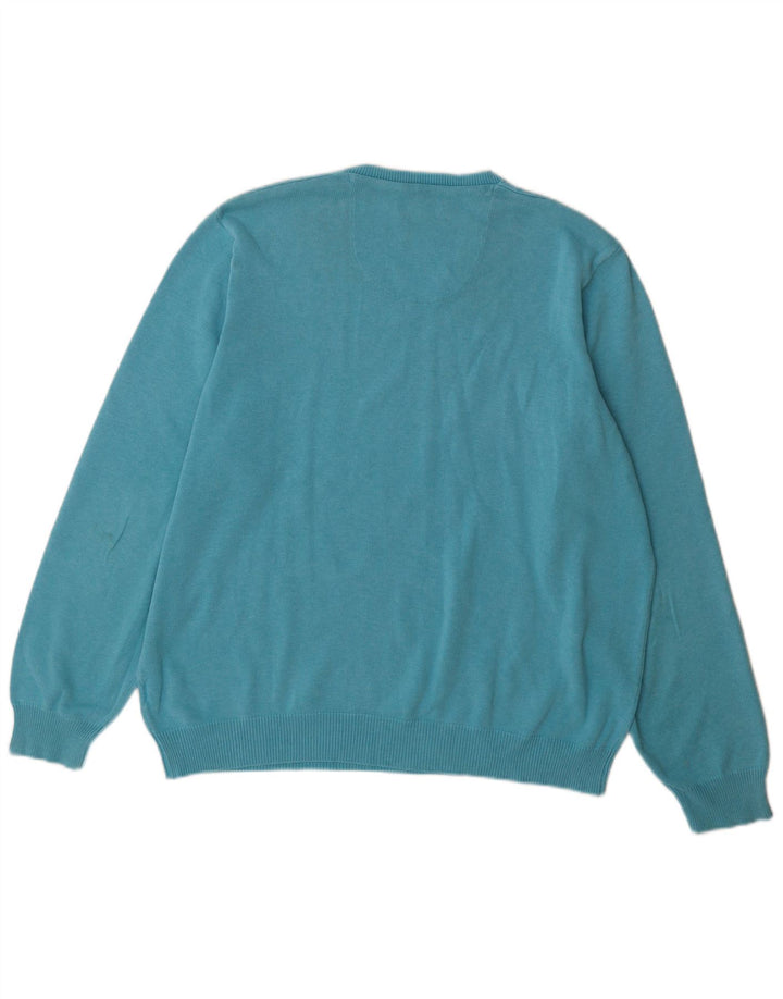 Marks & Spencer Herre Regular Fit V-hals sweater XL Blå