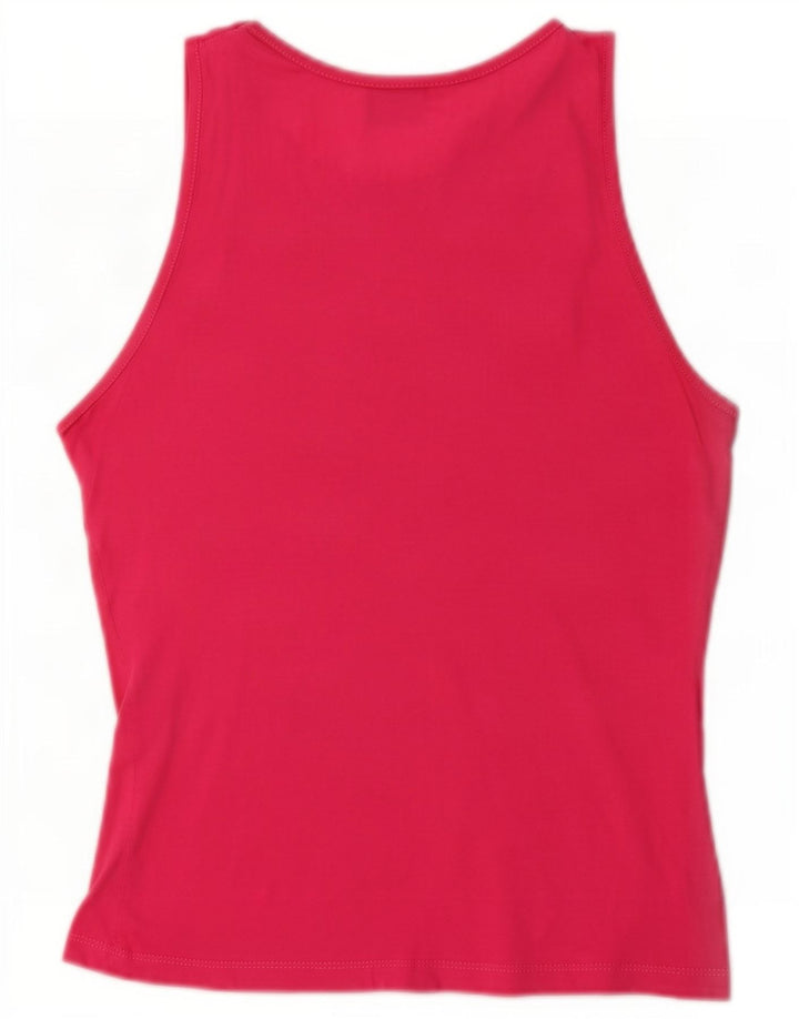 Lotto Kvinder Grafisk Vest Top UK 12 Medium Pink Bomuld