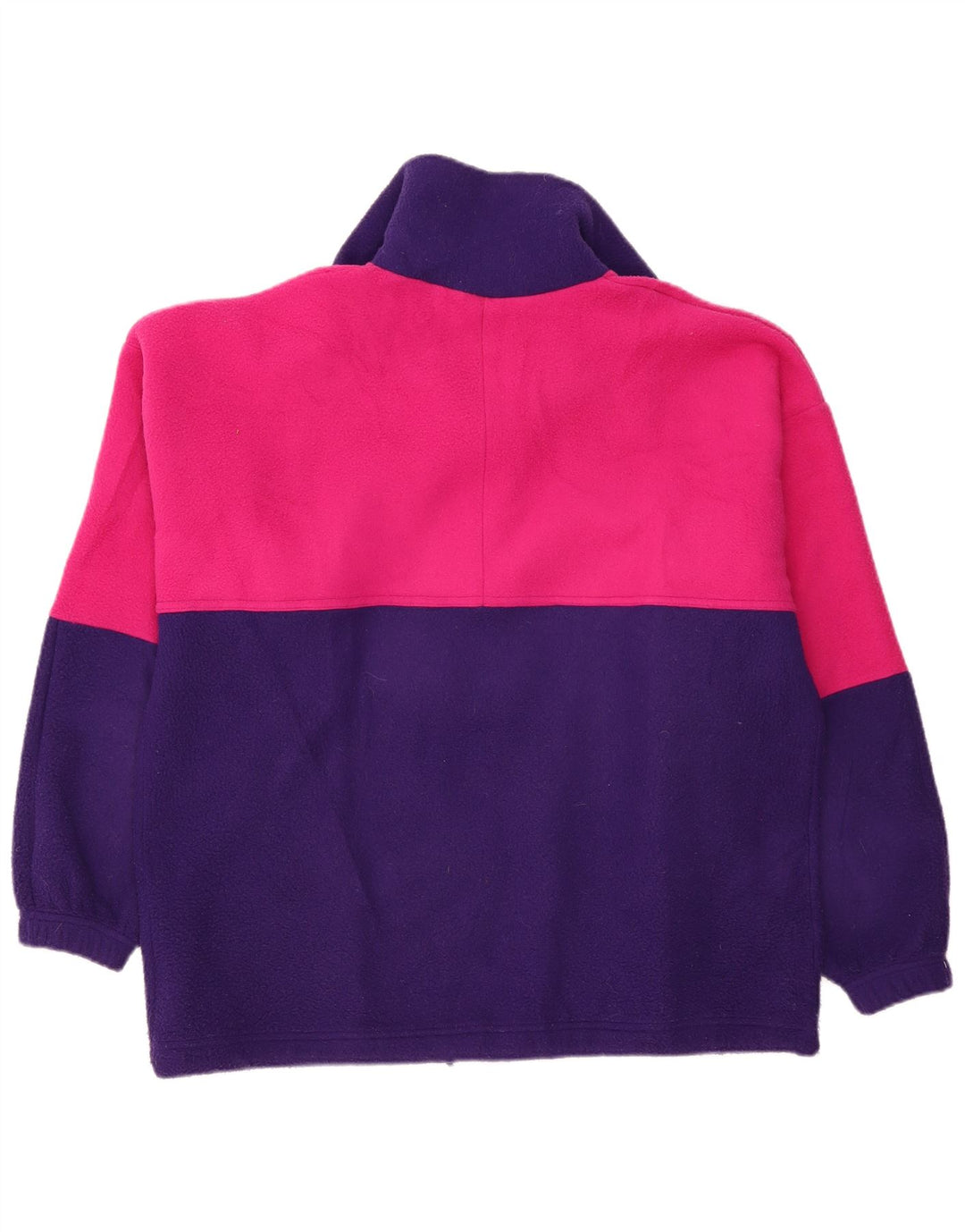 ALEXANDER Fleece Jumper med lynlås til mænd XL Lilla Colourblock Polyester