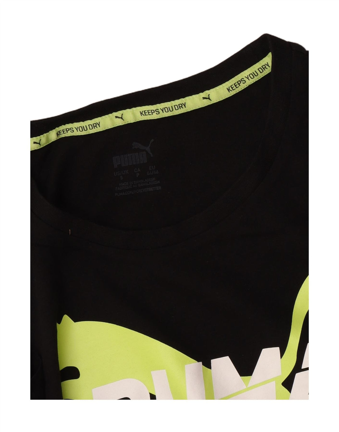 Puma Herre Grafisk T-Shirt Top Lille Sort