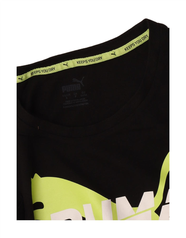 Puma Herre Grafisk T-Shirt Top Lille Sort