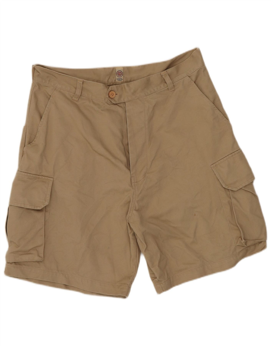 Vintage Herre Regular Cargo Shorts W30 Medium Khaki Bomuld