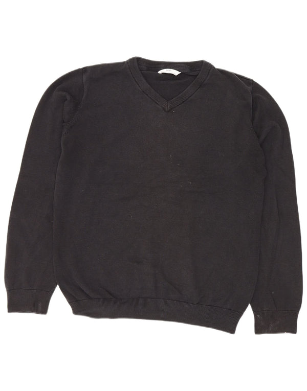 Marks & Spencer Boys V-hals sweater 14-15 år Sort bomuld
