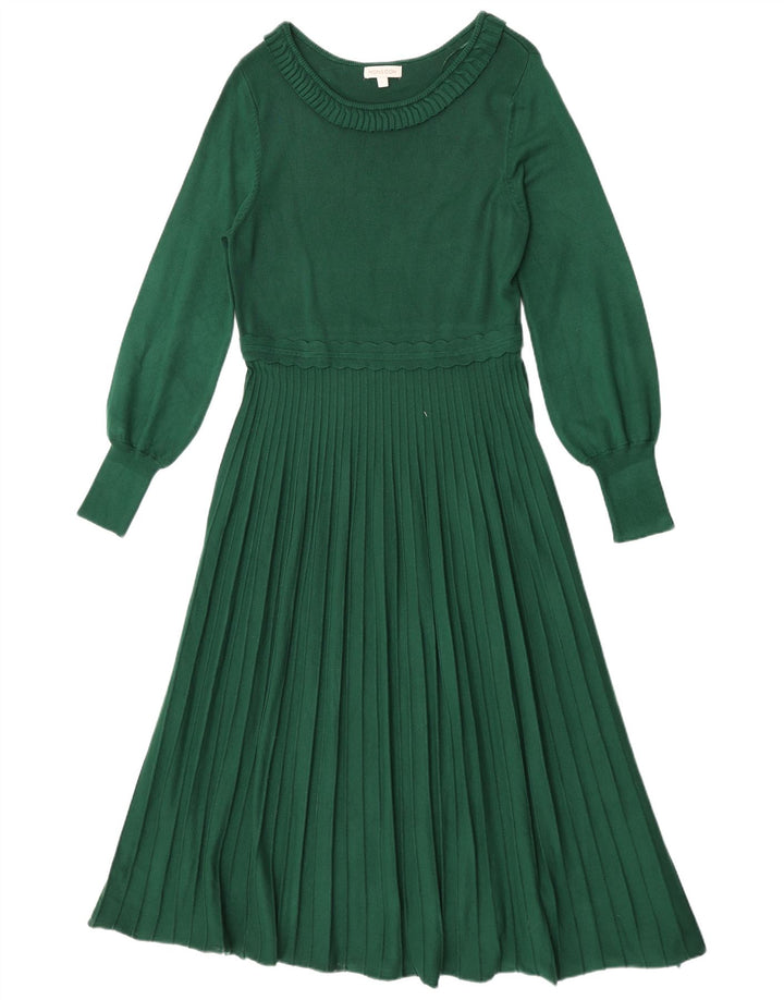 Monsoon Dame Jumper Dress UK 14 Large Green