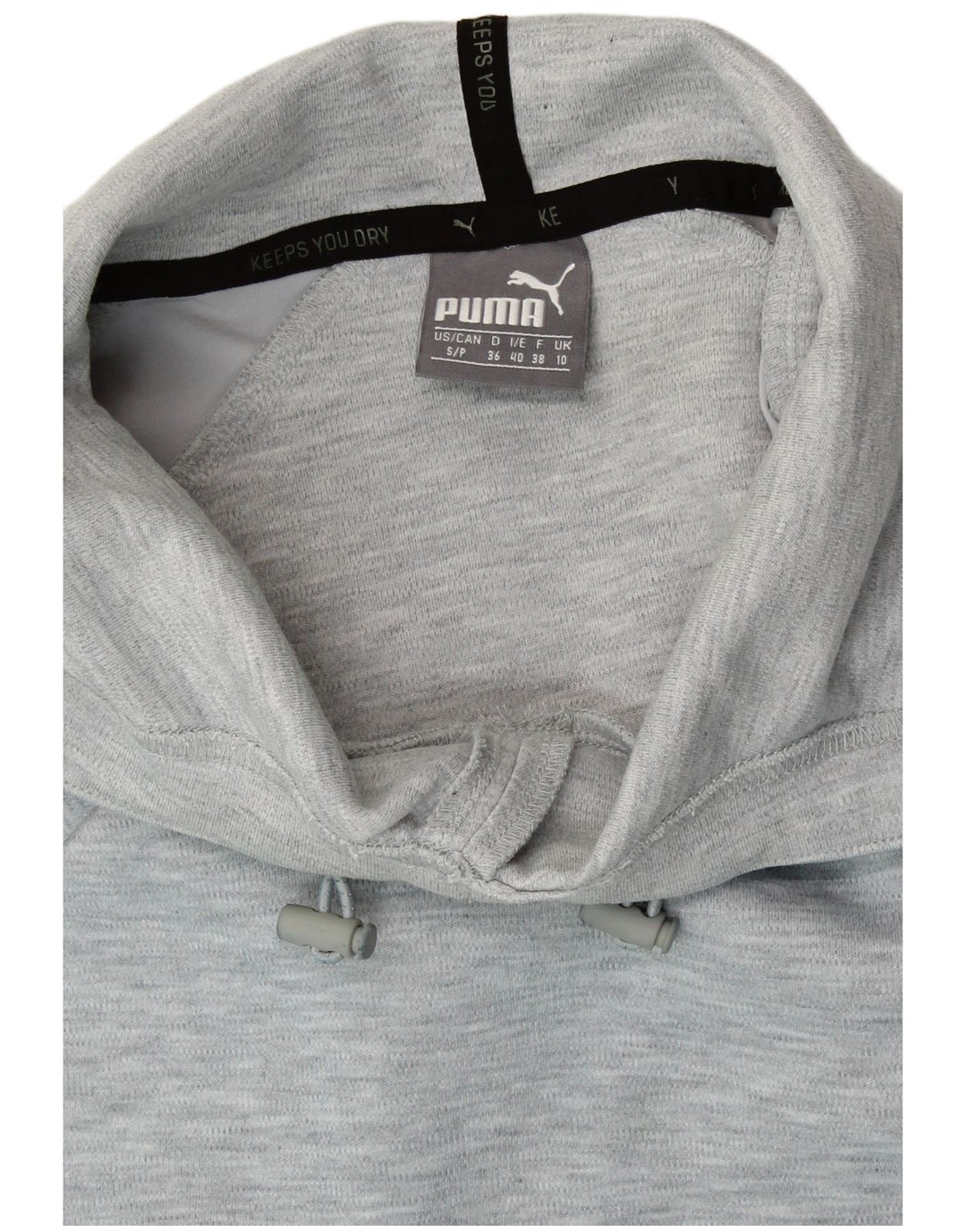 PUMA hættetrøje til kvinder UK 10 Small Grå