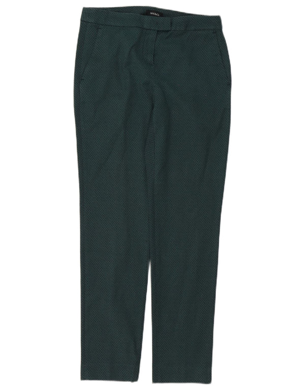 Max&Co. Kvinder Slim Suit Bukser UK 8 Small W28 L29 Grøn bomuld