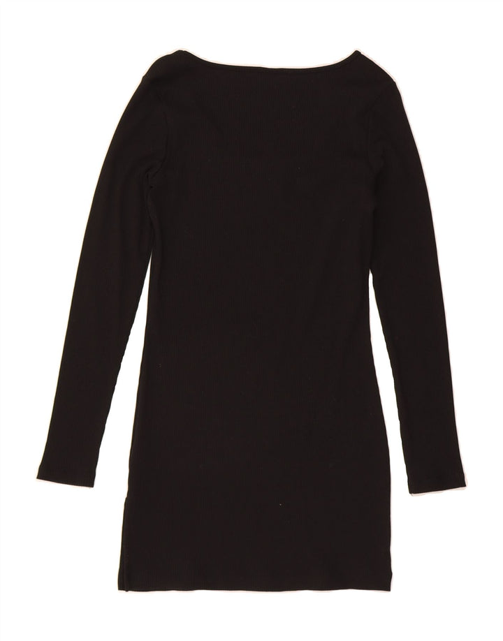 PUMA Womens Bodycon Dress UK 12 Medium Black Cotton Vintage Puma and Second-Hand Puma from Messina Hembry 
