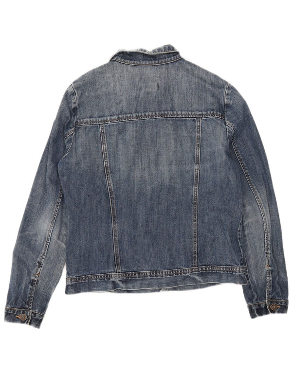 Gap Dame Denim Jacket UK 16 Large Blue Cotton