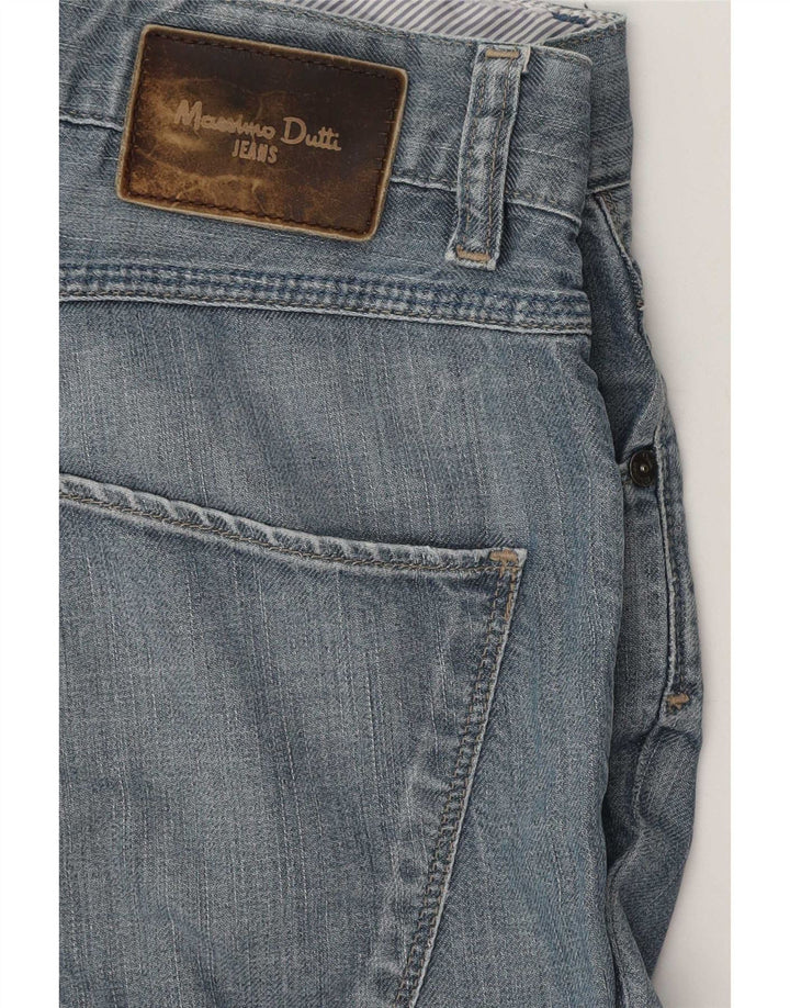 Massimo Dutti Dame Straight Jeans W34 L26 Blå
