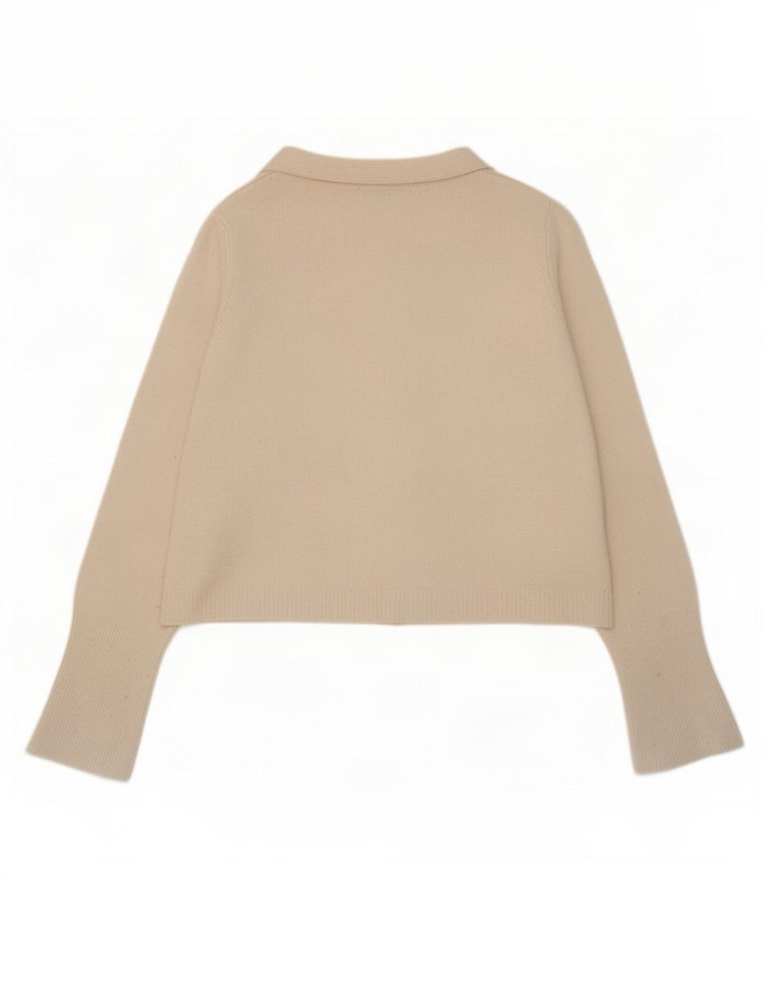 Zara Dame Oversized Cardigan Sweater UK 10 Small White Wool