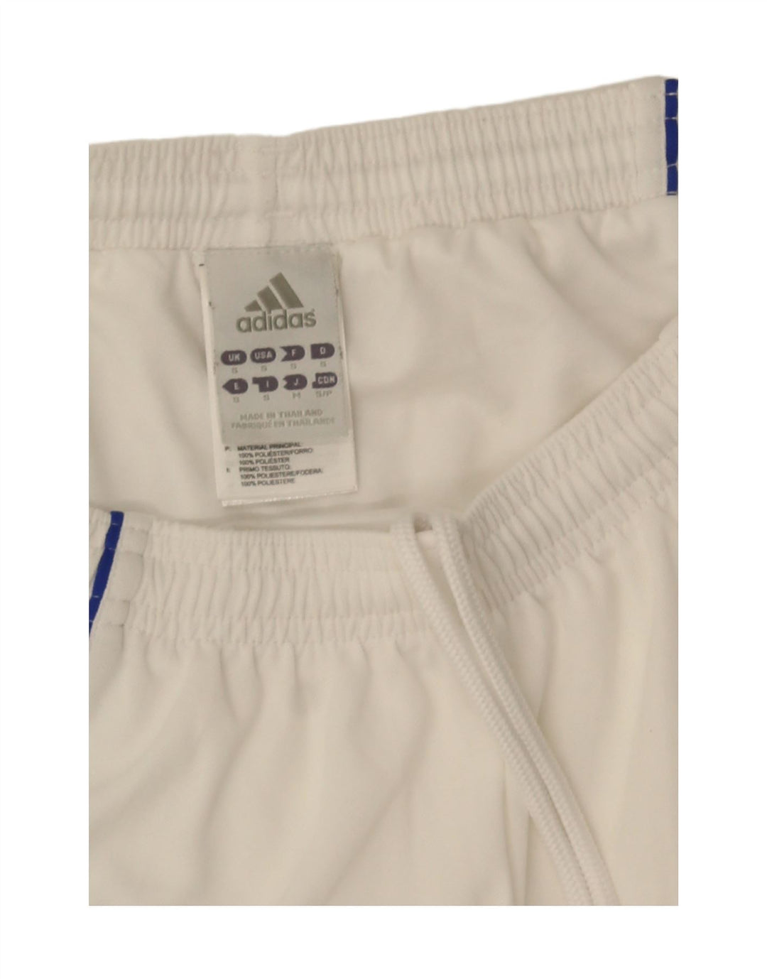 Adidas Herre Climalite Sportshorts Small White Colourblock Polyester