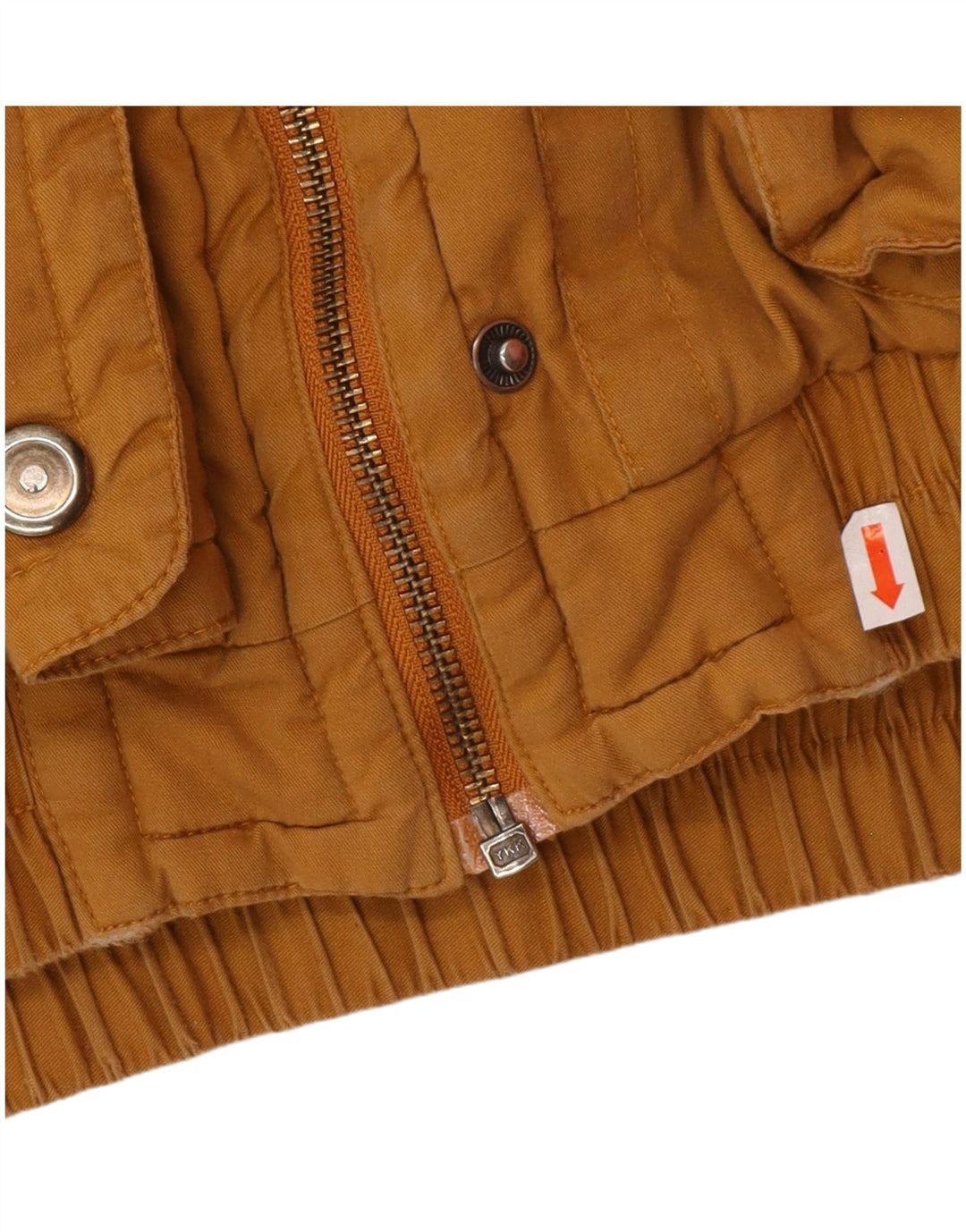 VINTAGE Dame Oversized Windbreaker Jacket IT 42 Medium Brun Bomuld