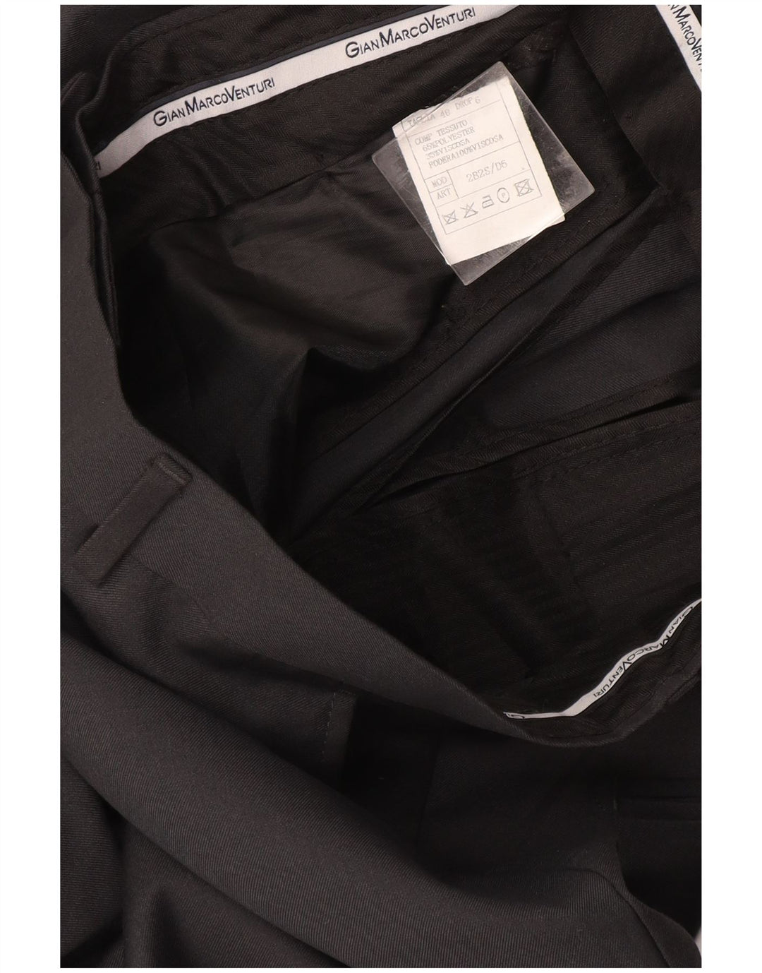 Gian Marco Venturi Herre 2-knap 2-delt jakkesæt IT 48 Medium W32 L26 Grå