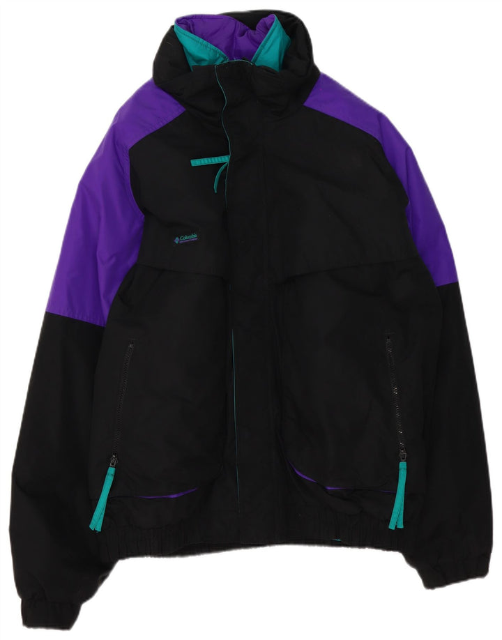 Columbia Herre Skijakke UK 40 Stor Sort Colourblock Nylon