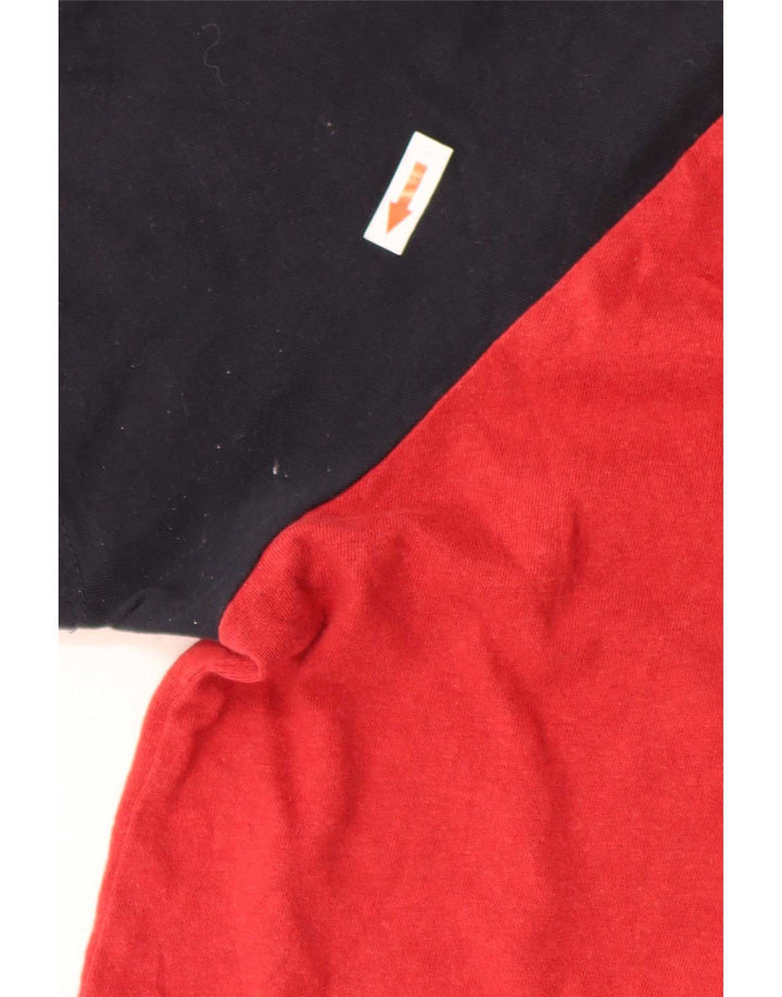 Superdry Herre T-shirt Top Stor Rød Colourblock Bomuld