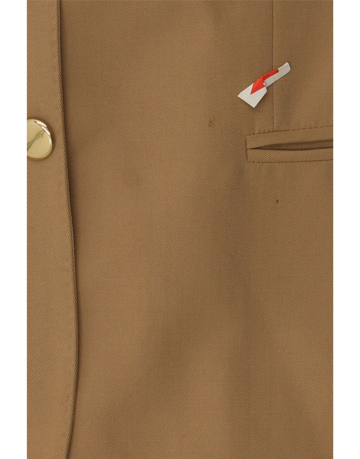 Herno Dame 2 Button Blazer Jacket IT 50 XL Beige Uld