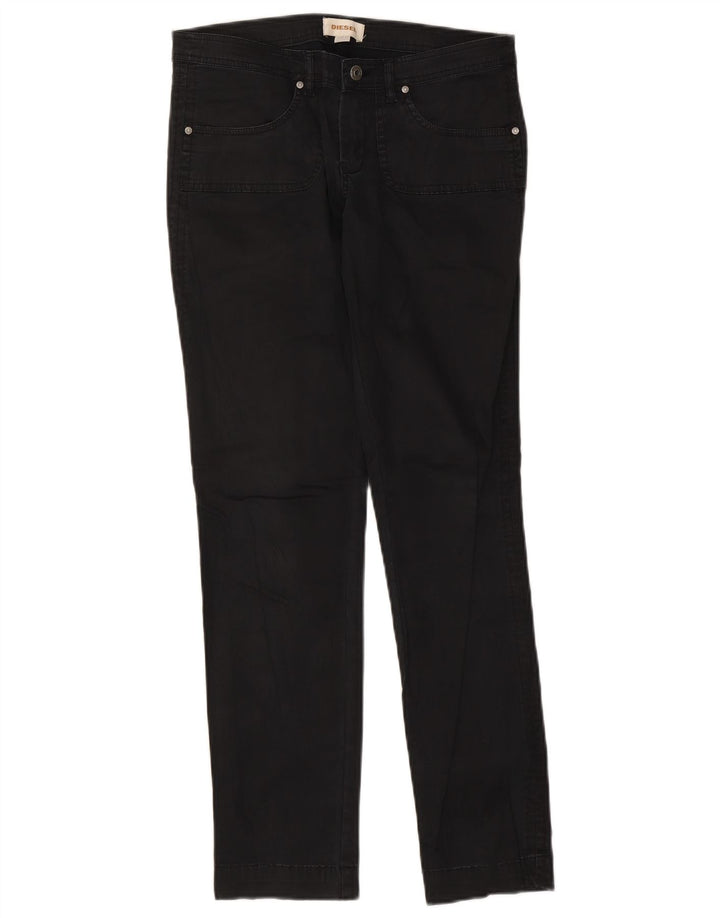 Diesel Dame Slim Jeans W29 L30 Sort Bomuld