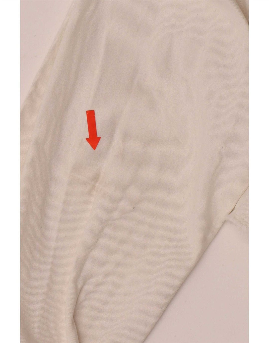 Vintage Dame Crop Denim Jacket UK 10 Small White Bomuld