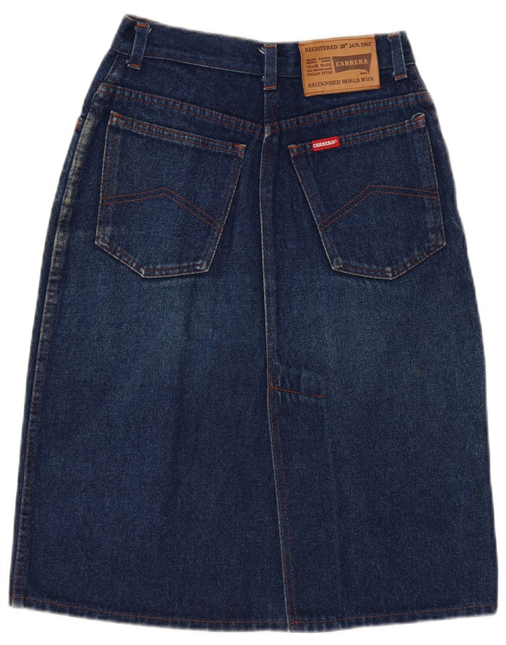 Carrera Dame Denim Nederdel W28 Medium Blue Bomuld