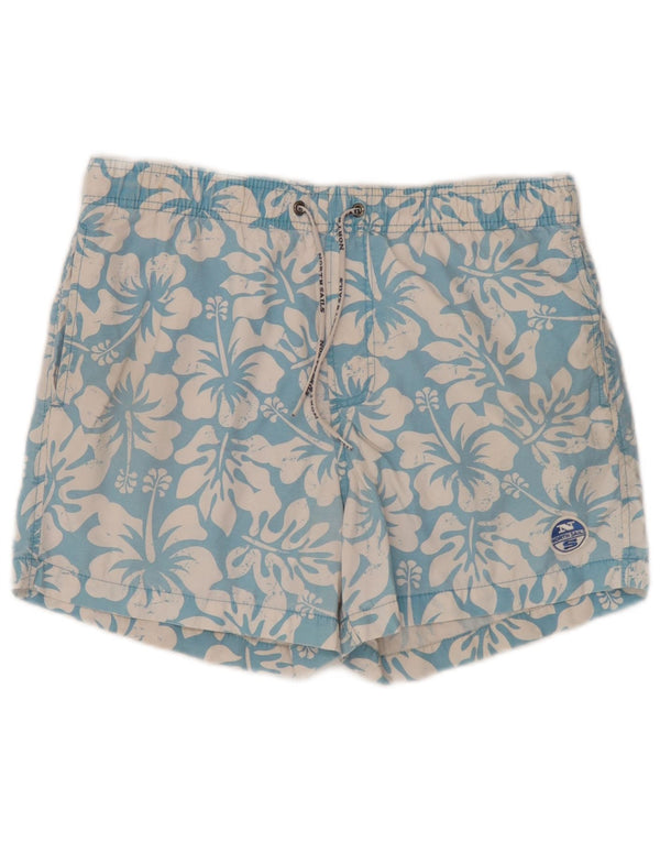 North Sails Herre badeshorts Medium Blue Floral Bomuld