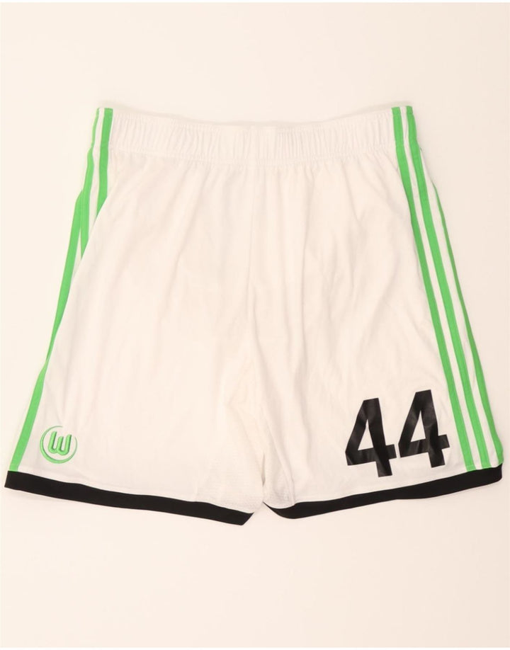 ADIDAS Mens Climacool Graphic Sport Shorts Large White Polyester Vintage Adidas and Second-Hand Adidas from Messina Hembry 