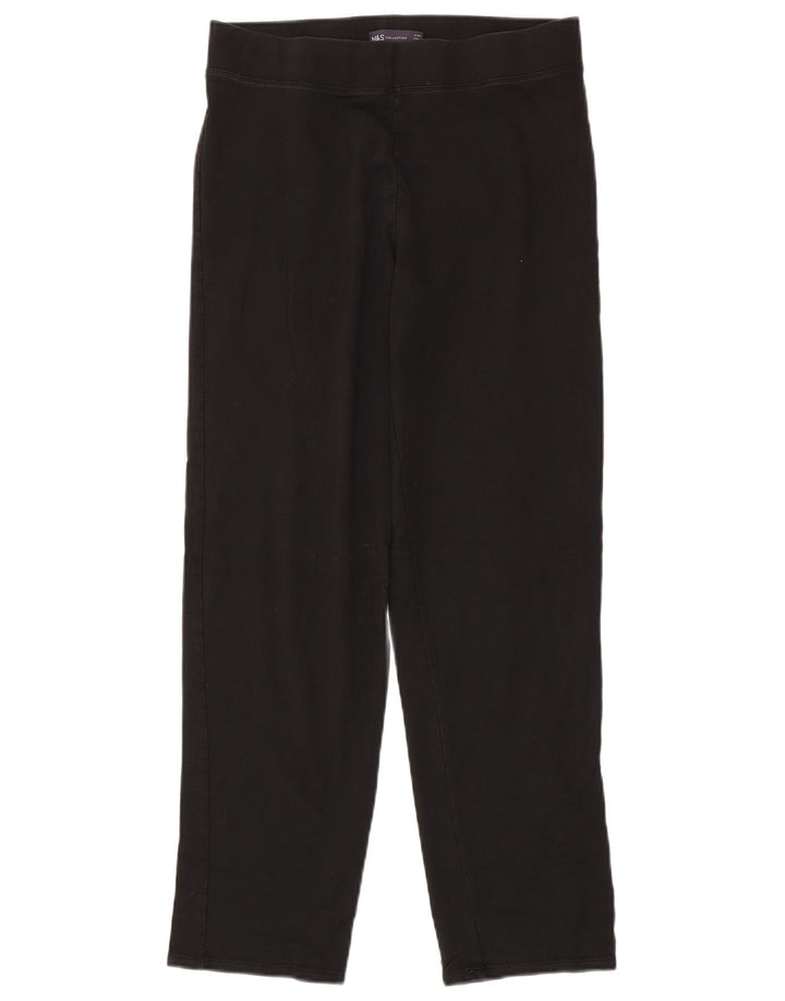 Marks & Spencer Dame Leggings UK 12 Medium Sort Bomuld