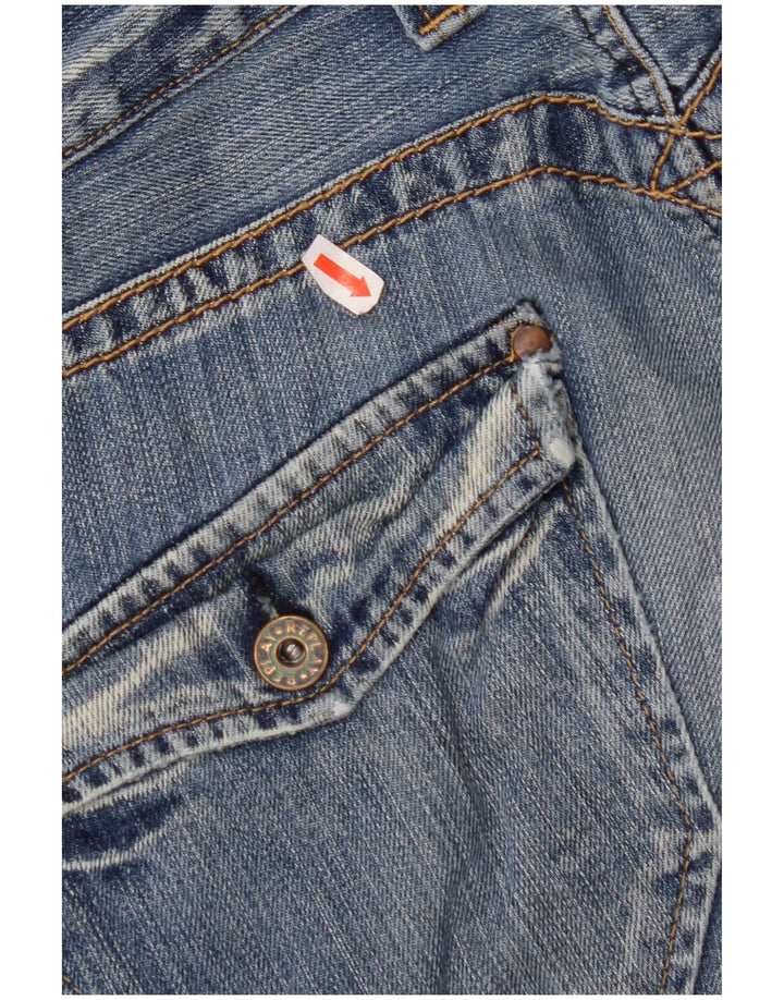 REPLAY Mens Straight Jeans W32 L32 Blue Cotton
