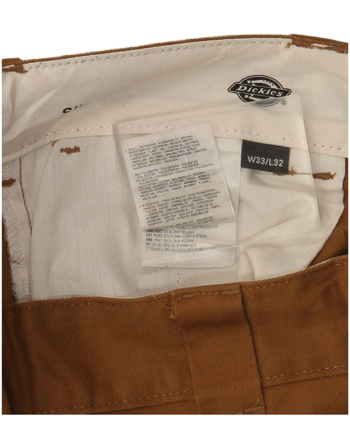 Dickies Herre Slim Fit Chino Bukser W33 L32 Brun Polyester