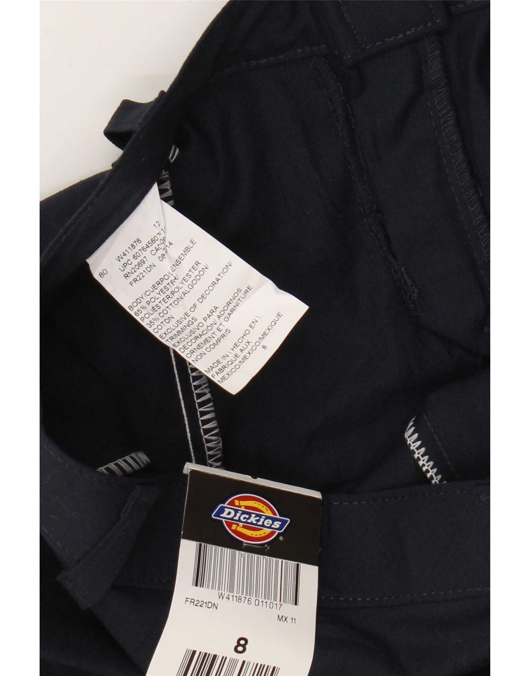 Dickies Graphic Chino Shorts til kvinder US 8 Medium W30 Navy Blue Polyester