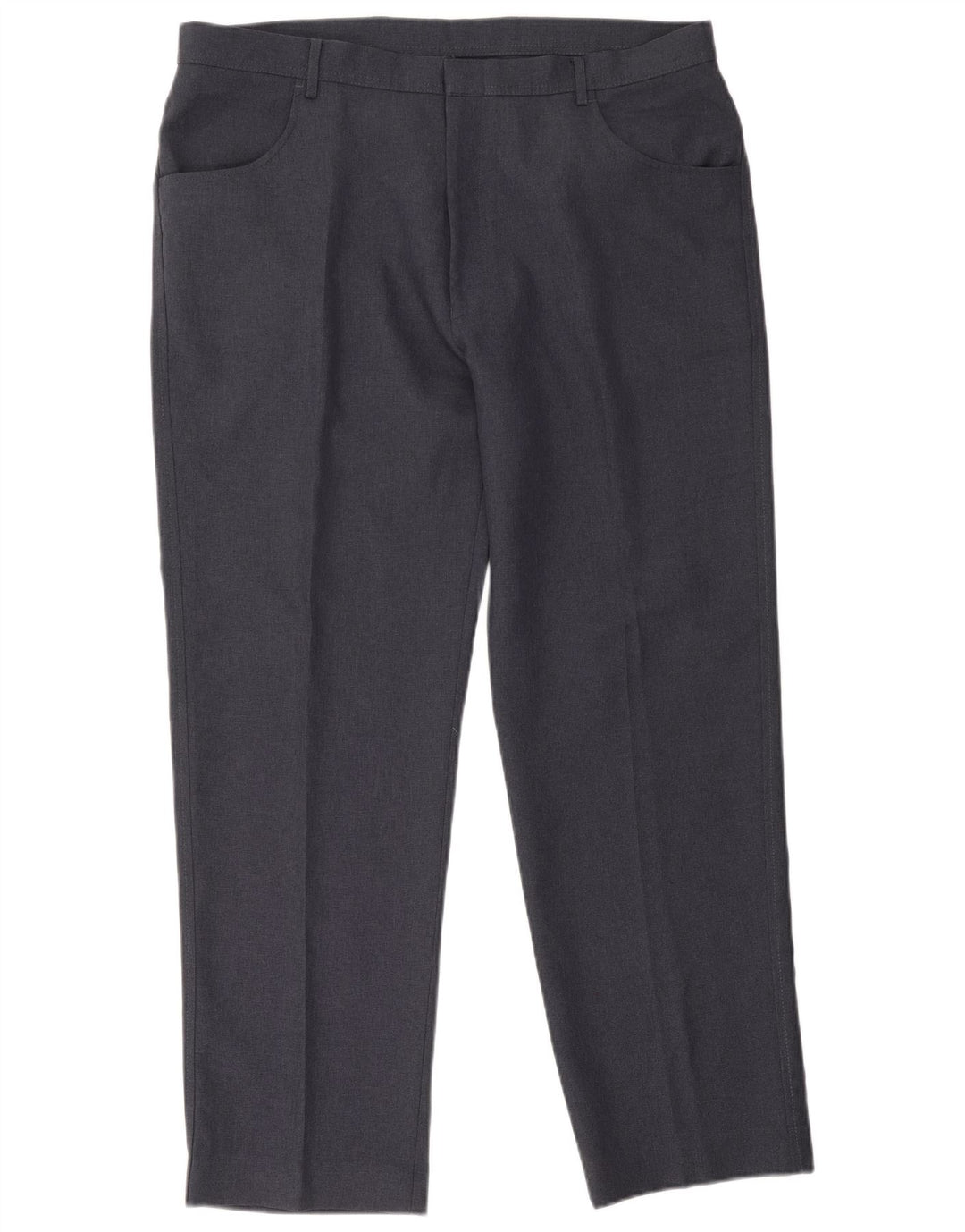 Farah Straight Casual Bukser til mænd W40 L31 Marineblå polyester