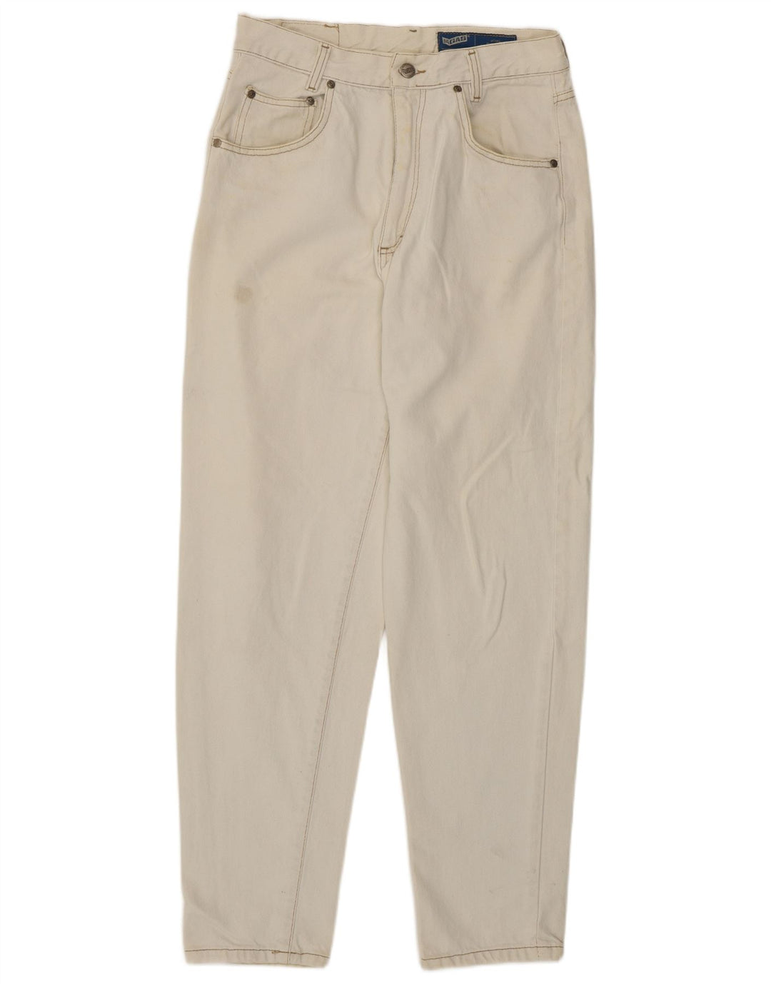 Gas Herre tilspidsede jeans W32 L30 hvid bomuld