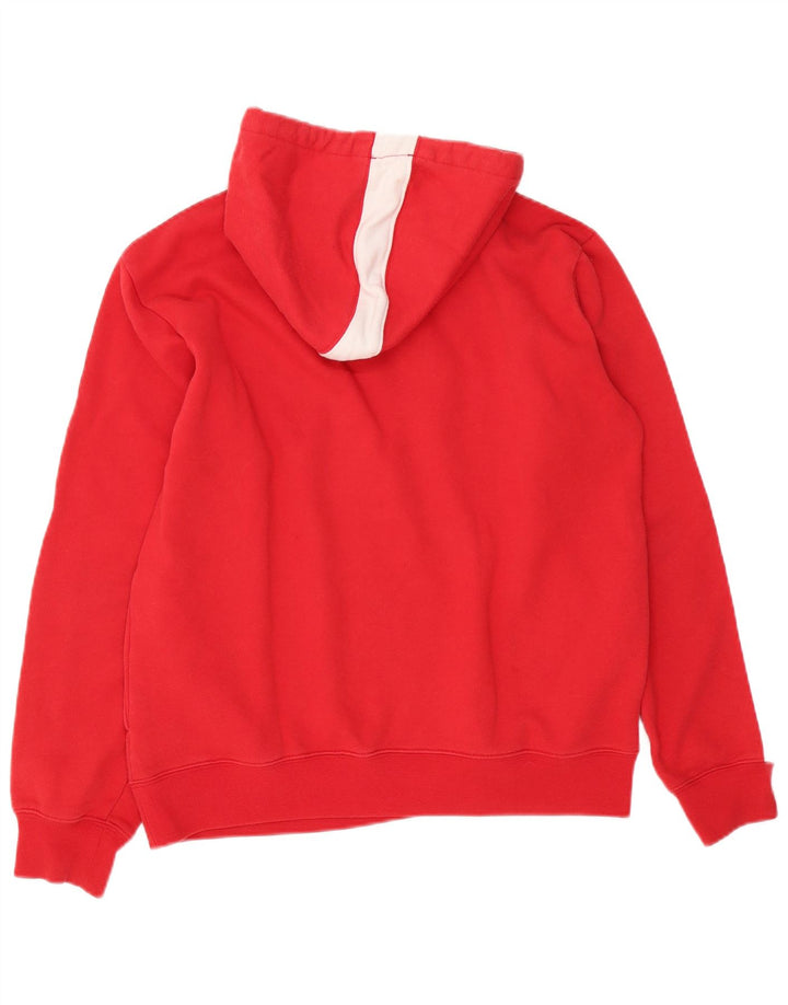 Nike grafisk hættetrøje til mænd Medium Rød Colourblock Bomuld