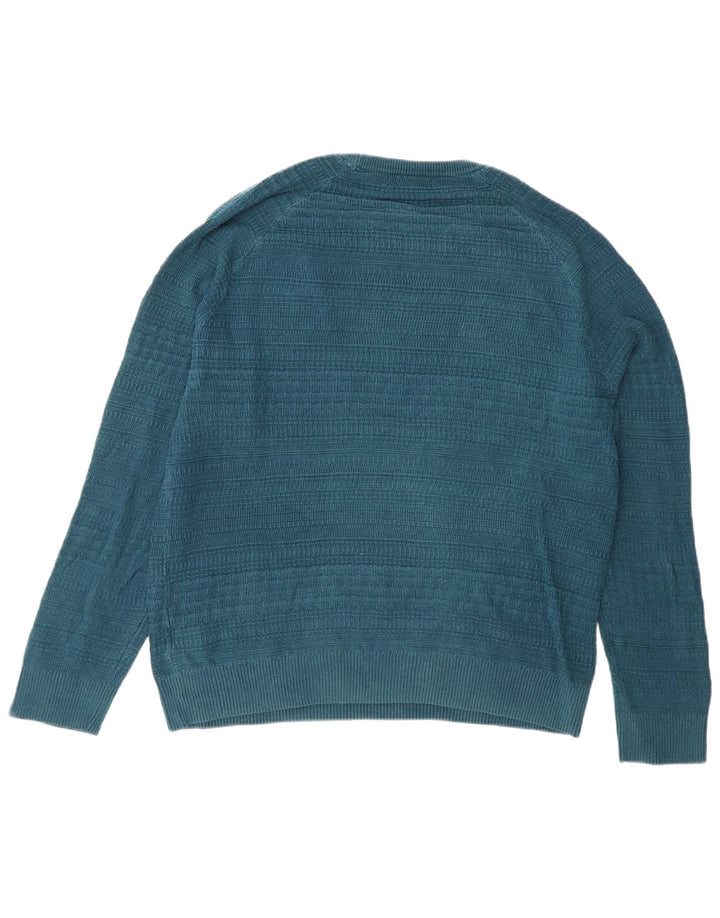 Marks & Spencer Herre Autograph Slim Fit Crew Neck trøje Sweater Large Blue