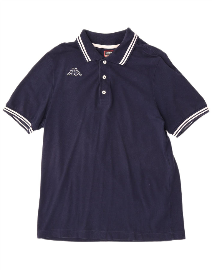 Kappa herre poloshirt Medium marineblå stribet bomuld
