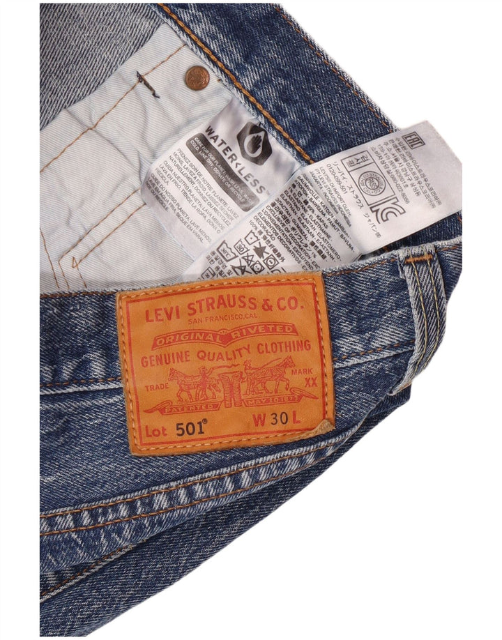 Levi's Herre 501 denimshorts W30 mellemblå bomuld
