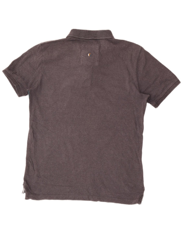 Fat Face Herre Polo Shirt Medium Grå Stribet Bomuld