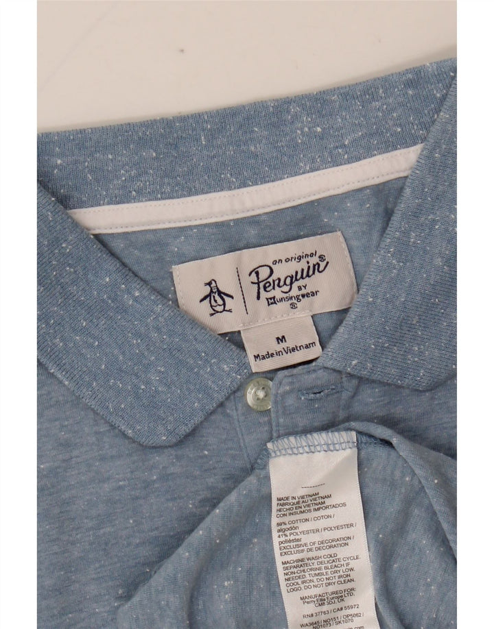 PENGUIN Herre poloshirt Medium Blue Flecked Bomuld