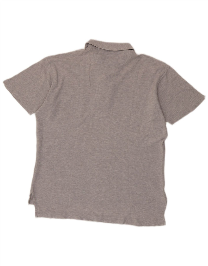 BROOKSFIELD Poloshirt til mænd IT 52 Stor grå flækket bomuld