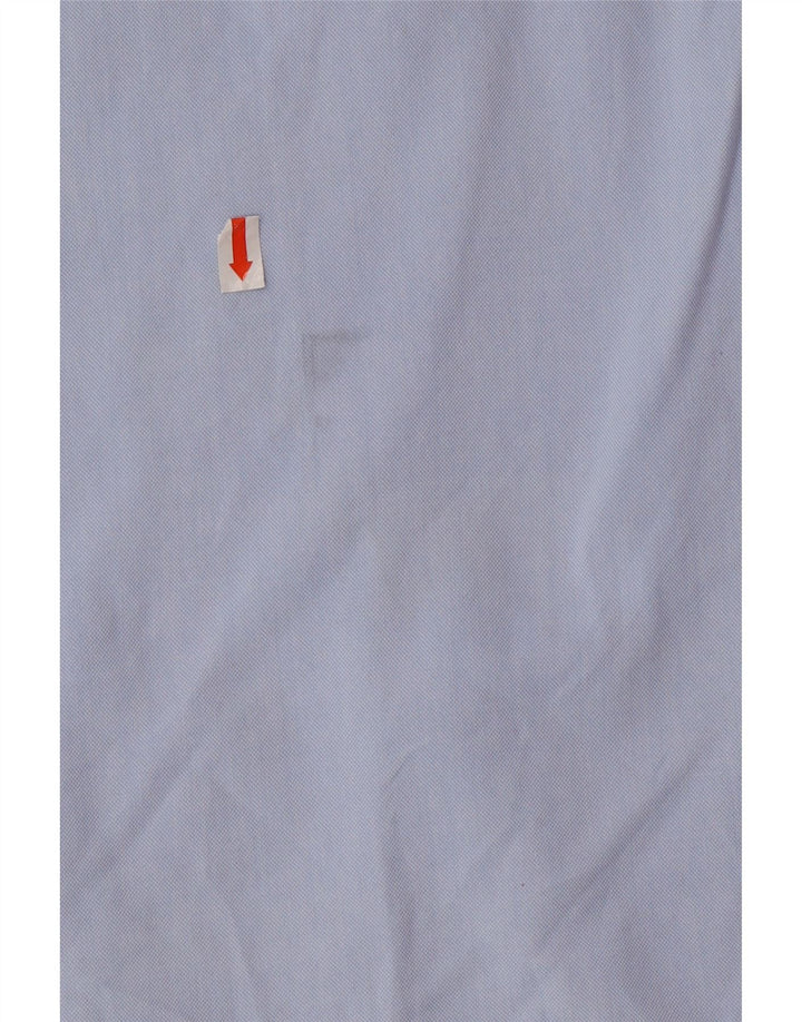 LACOSTE Mens Shirt Size 43 Large Blue Cotton
