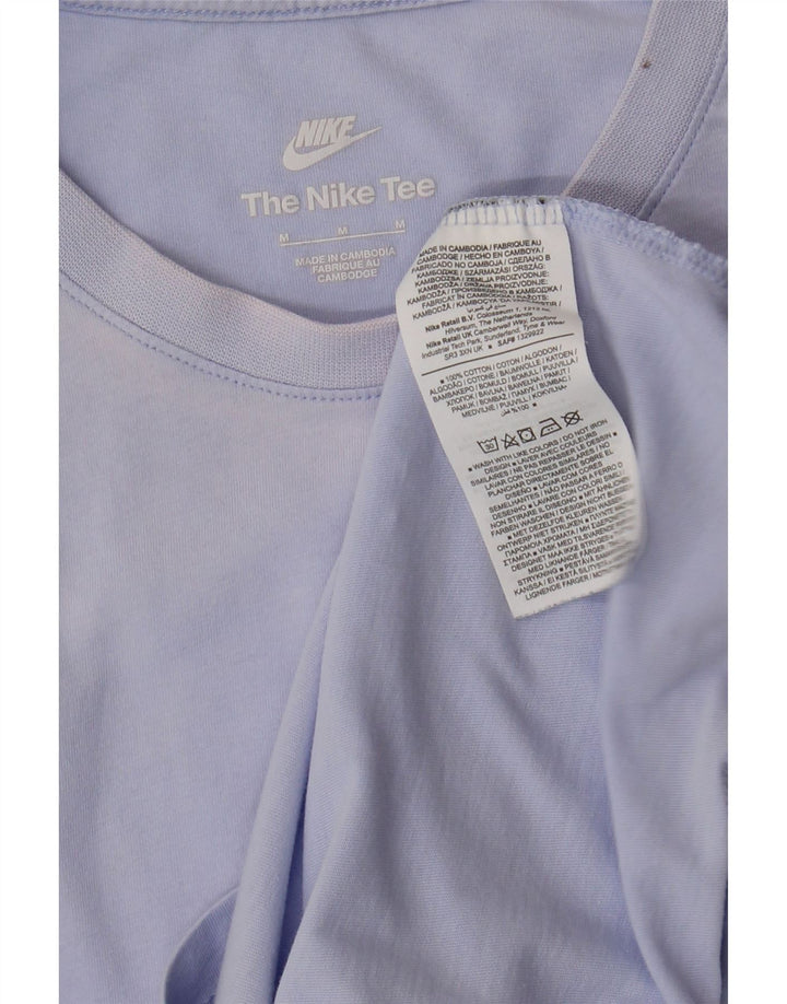 NIKE T-shirt top mellemblå bomuld til mænd