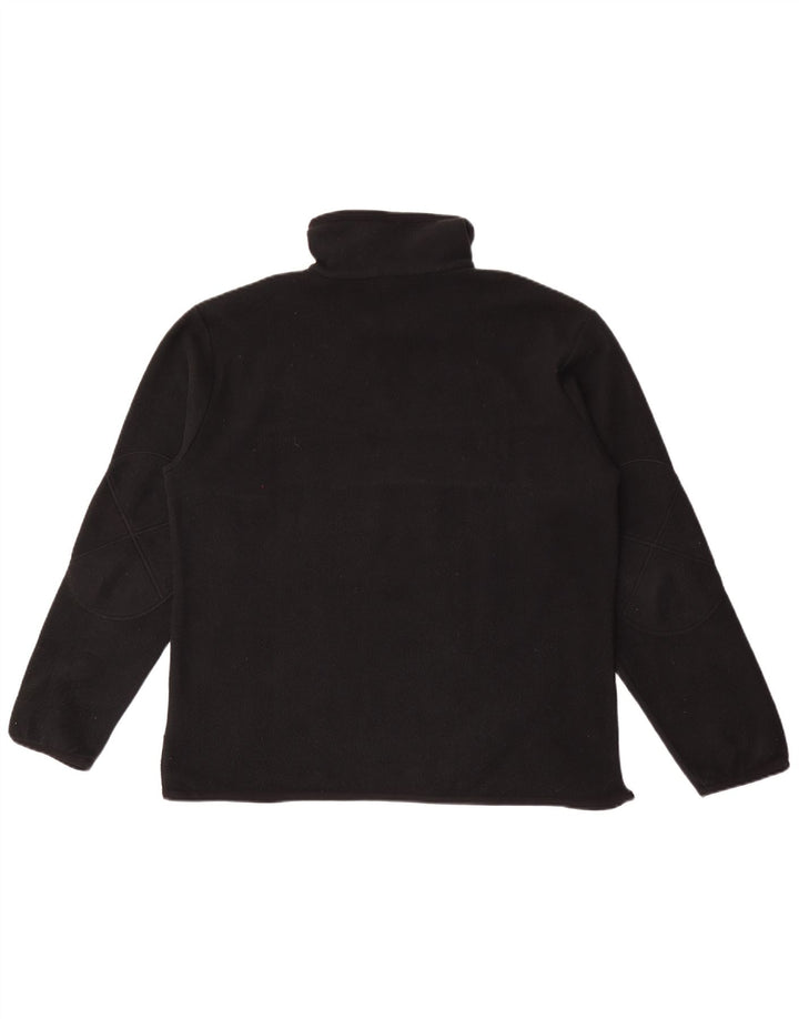 North Sails Herre grafisk lynlås hals fleece jumper stor sort farveblok